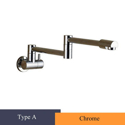 Two-Handle Bathroom Kitchen Faucet Single Hole Cold Water Folding Wash Basin Tap Kitchen Faucet Cold Water Crane Sink Tap