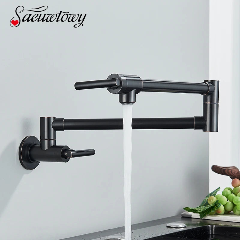 Two-Handle Bathroom Kitchen Faucet Single Hole Cold Water Folding Wash Basin Tap Kitchen Faucet Cold Water Crane Sink Tap