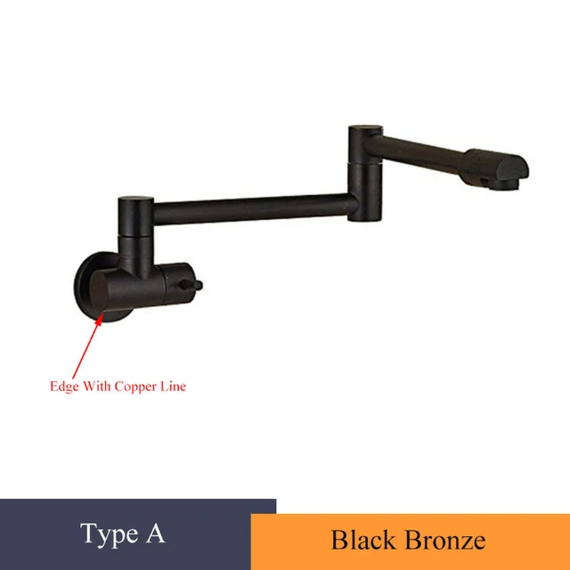 Two-Handle Bathroom Kitchen Faucet Single Hole Cold Water Folding Wash Basin Tap Kitchen Faucet Cold Water Crane Sink Tap